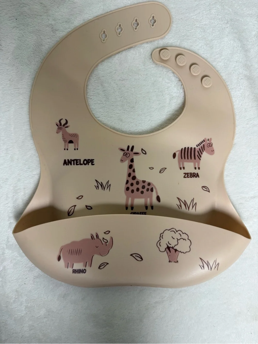 4-Pack Silicone Baby Bibs with Food Catcher – Cute Mixed Designs